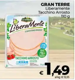 Coop GRAN TERRE Liberamente Tacchino Arrosto offerta