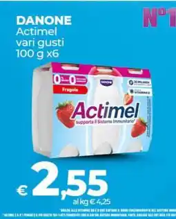 Coop DANONE Actimel vari gusti 100 g x6 offerta