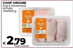 Coop COOP ORIGINE Fusi e Sovracosce di Pollo offerta