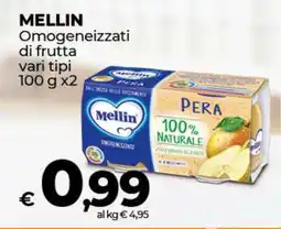 Coop Mellin Omogeneizzati di frutta vari tipi offerta