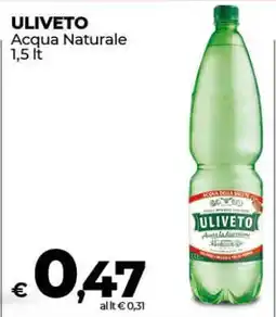Coop ULIVETO Acqua Naturale offerta