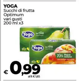 Coop YOGA offerta