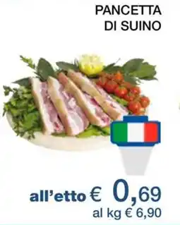 In Coop Pancetta di suino offerta
