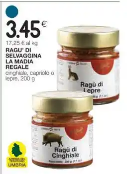 Coop RAGU’ DI SELVAGGINA LA MADIA REGALE offerta