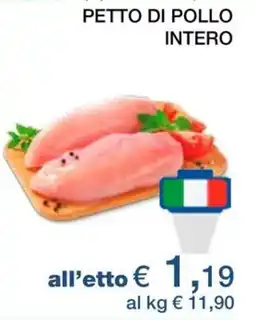 In Coop Petto di pollo intero offerta