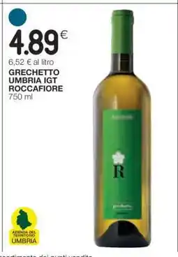 Coop Grechetto Umbria IGT Roccafiore offerta