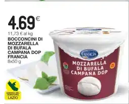 Coop Bocconcini di Mozzarella di Bufala Campana DOP Francia offerta