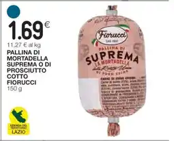 Coop Pallina di Mortadella Suprema o di Prosciutto Cotto Fiorucci offerta