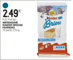 Coop MERENDINE KINDER BRIOSS FERRERO offerta