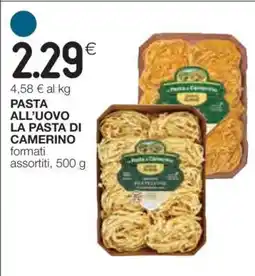 Coop Pasta all'uovo La Pasta di Camerino offerta
