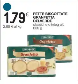 Coop Fette Biscottate Granfetta Delverde offerta
