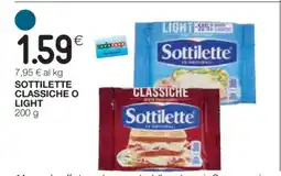 Coop SOTTILETTE CLASSICHE O LIGHT offerta