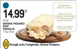 Coop GRANA PADANO DOP VIRGILIO offerta