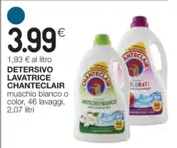 Coop Detersivo Lavatrice Chanteclair offerta