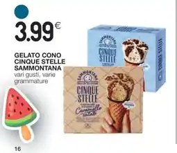 Coop GELATO CONO CINQUE STELLE SAMMONTANA offerta