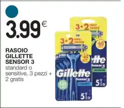 Coop RASOIO GILLETTE SENSOR 3 offerta