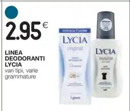 Coop LINEA DEODORANTI LYCIA offerta