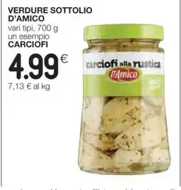 Coop VERDURE SOTTOLIO D'AMICO offerta