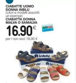 Coop CIABATTE UOMO DONNA INBLU offerta