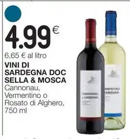 Coop VINI DI SARDEGNA DOC SELLA & MOSCA offerta