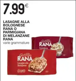 Coop LASAGNE ALLA BOLOGNESE RANA O PARMIGIANA DI MELANZANE RANA offerta