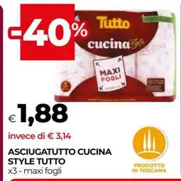 Coop ASCIUGATUTTO CUCINA STYLE TUTTO offerta