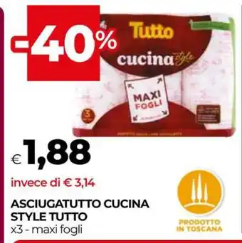 Coop ASCIUGATUTTO CUCINA STYLE TUTTO offerta