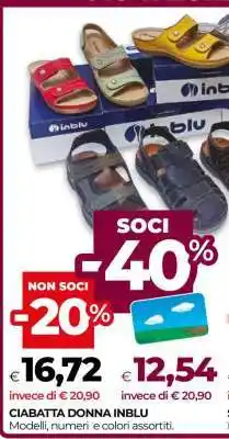Coop CIABATTA DONNA INBLU offerta