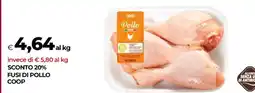 Coop Fusi di Pollo Coop offerta