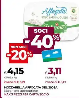 Coop MOZZARELLA AFFOGATA DELIZIOSA offerta