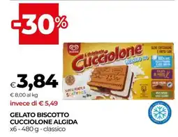 Coop GELATO BISCOTTO CUCCIOLONE ALGIDA offerta