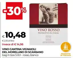 Coop VINO CANTINA VIGNAIOLI DEL MORELLINO DI SCANSANO offerta