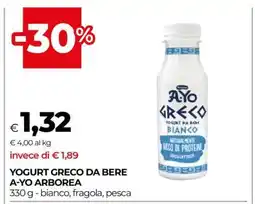 Coop YOGURT GRECO DA BERE A-YO ARBOREA offerta
