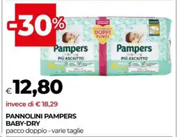 Coop Pannolini Pampers Baby Dry offerta