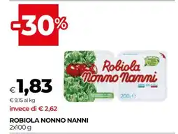 Coop Robiola Nonno Nanni offerta