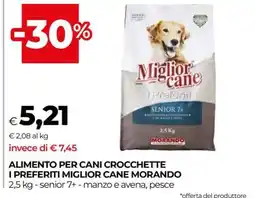 Coop ALIMENTO PER CANI CROCCHETTE I PREFERITI MIGLIOR CANE MORANDO offerta