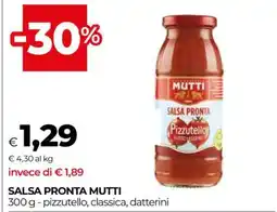Coop SALSA PRONTA MUTTI offerta