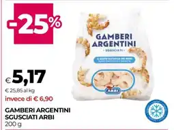 Coop GAMBERI ARGENTINI SGUSCIATI ARBI offerta