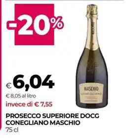 Coop PROSECCO SUPERIORE DOCG CONEGLIANO MASCHIO offerta