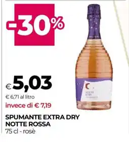 Coop SPUMANTE EXTRA DRY NOTTE ROSSA offerta
