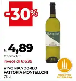 Coop VINO MANDORLO FATTORIA MONTELLORI offerta