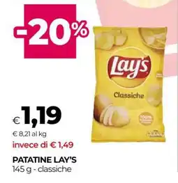 Coop Patatine Lay's offerta