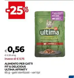 Coop Alimento per gatti Fit & Delicious Ultima Affinity offerta