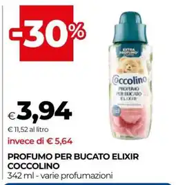 Coop Profumo per Bucato Elixir Coccolino offerta