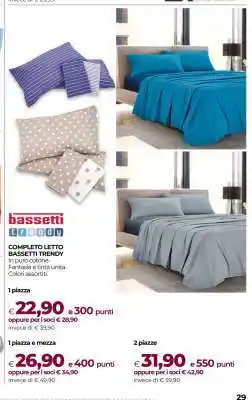 Coop Completo letto Bassetti Trendy 1 piazza offerta