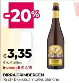 Coop BIRRA GRIMBERGEN offerta