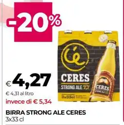 Coop BIRRA STRONG ALE CERES offerta