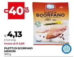 Coop Filetti di Scorfano Meno30 offerta