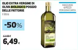 Coop OLIO EXTRA VERGINE DI OLIVA BIOLOGICO POGGIO DELLE FATTORIE offerta
