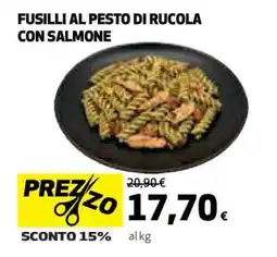 Coop Fusilli al pesto di rucola con salmone offerta